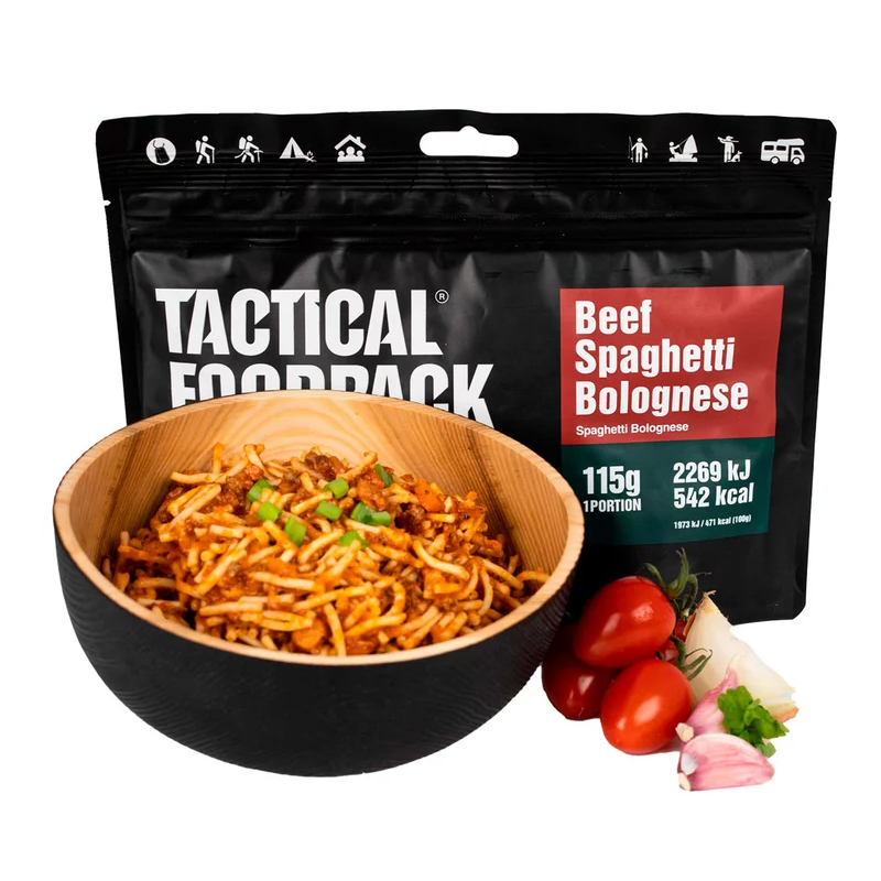 Spaghetti Bolognaise Lyophilisé Tactical FoodPack plat 4744698010076