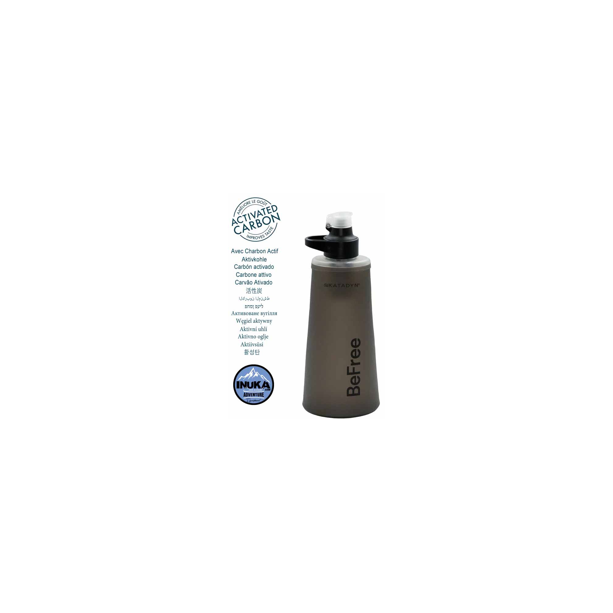 Filtre à eau BeFree Tactical AC 1,0 L 0604375214033 langues