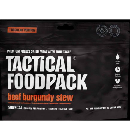 Bœuf Bourguignon Lyophilisé Tactical FoodPack sachet 4744698010724