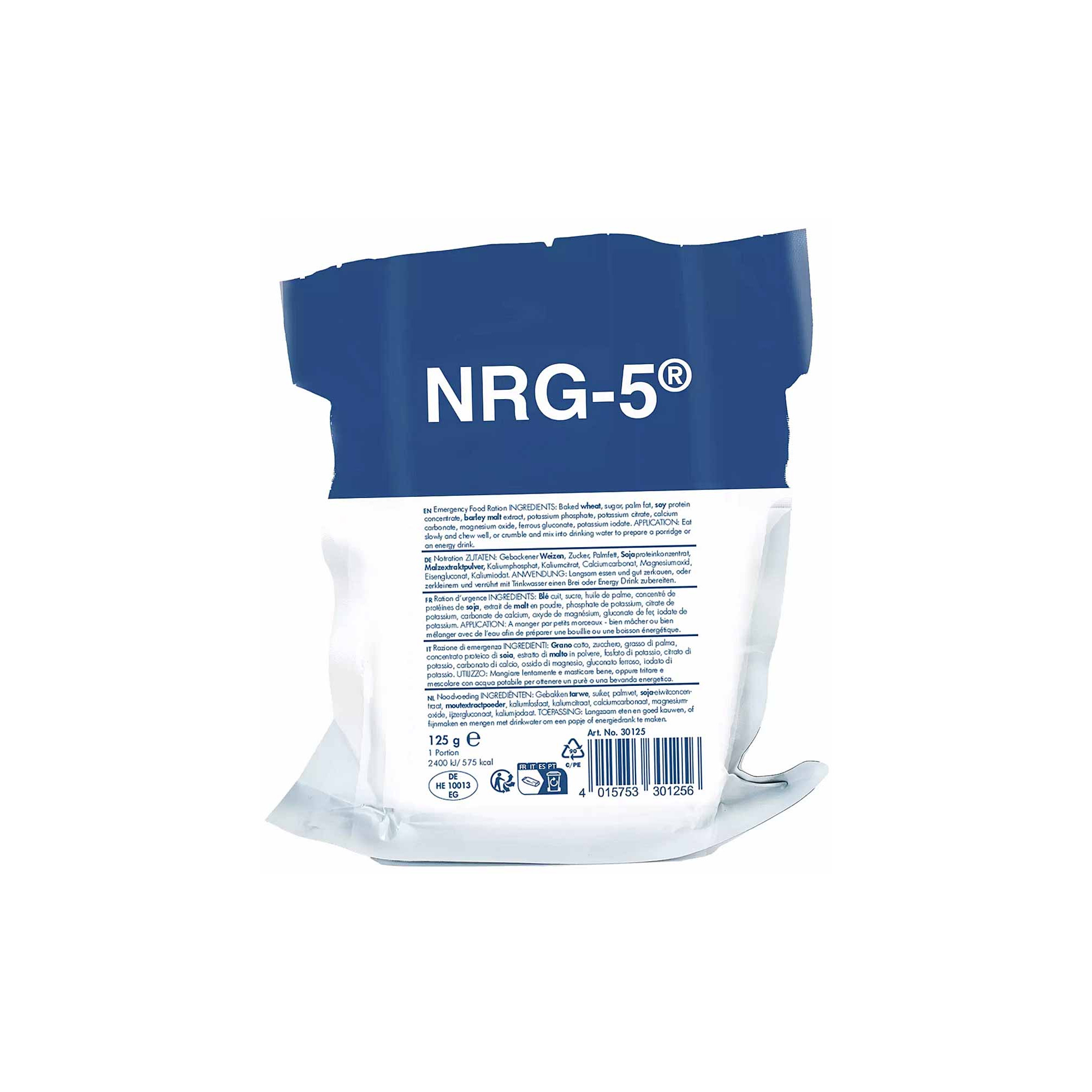 Ración de supervivencia y socorro de emergencia NRG-5 125 g 4015753301256