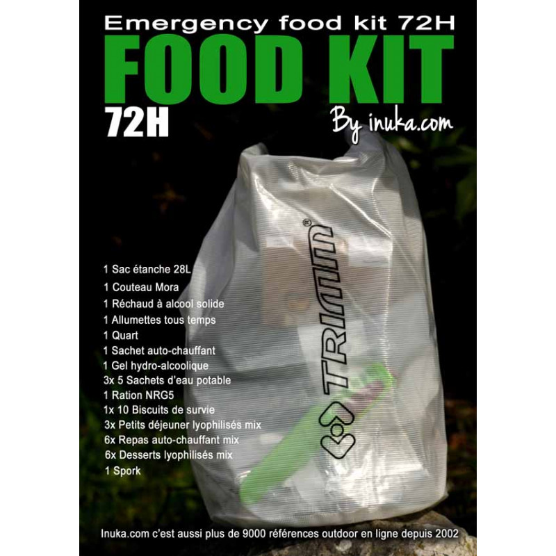 Kit de alimentação de emergência 72H