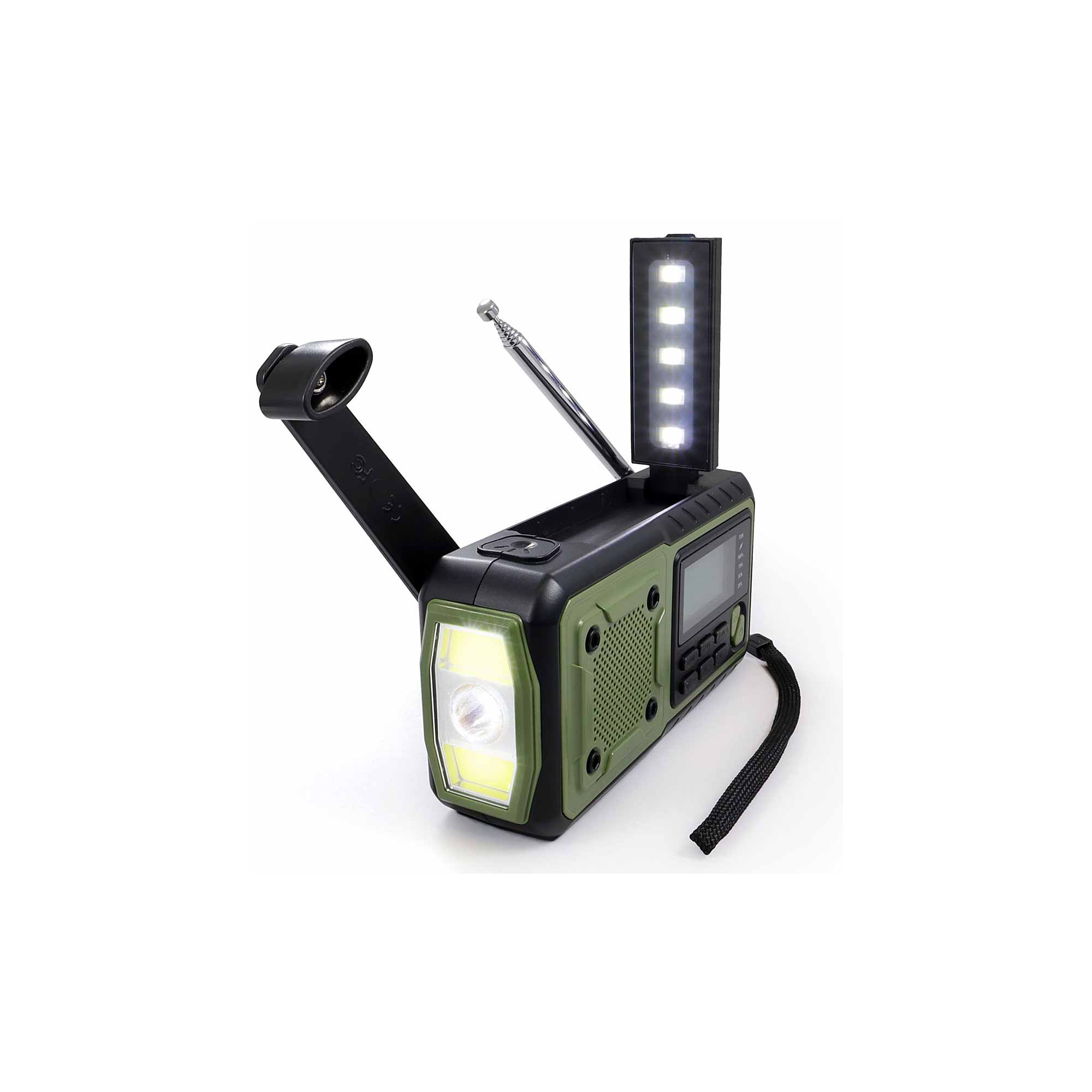 Radio de emergencia USB con dinamo solar 4021504288455 Radio de emergencia USB con dinamo solar 4021504288455