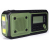 Radio de emergencia USB con dinamo solar