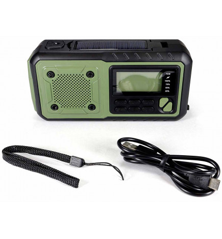 Radio d'urgence Solaire Dynamo USB complet 4021504288455