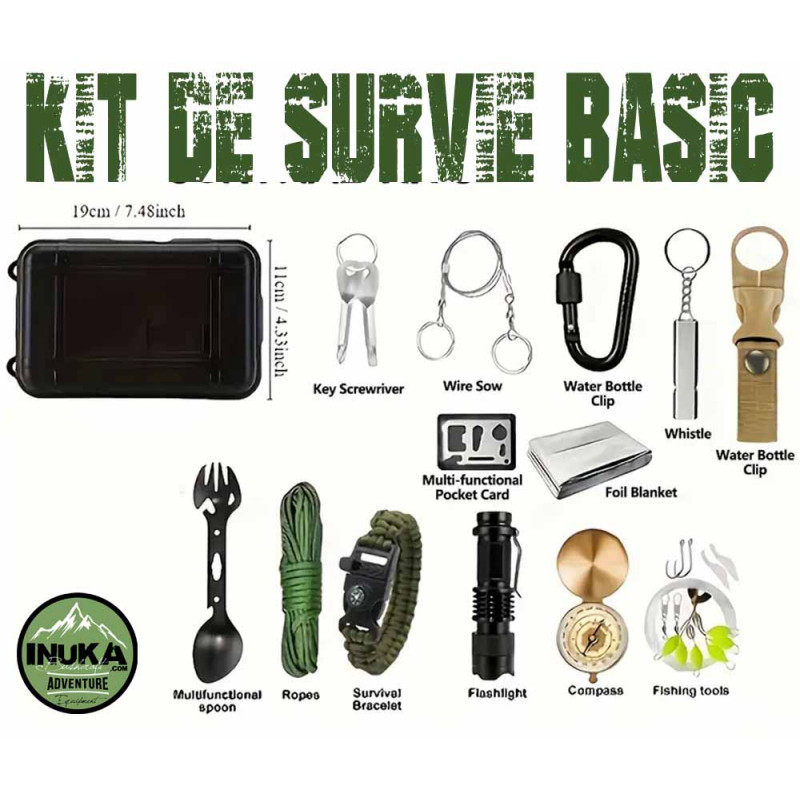 Kit Básico de Sobrevivência - Kits de Sobrevivência - Inuka.com