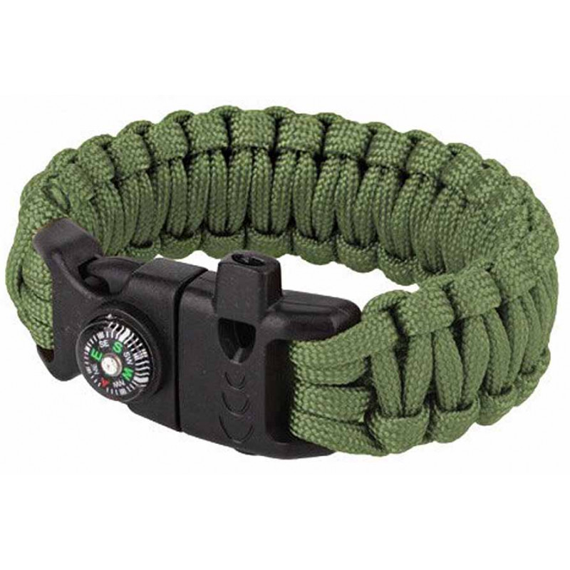 Survival Bracelet with Whistle, Firestarter, and Compass 3760152790019 Survival Bracelet with Whistle, Firestarter, and Compass 3760152790019