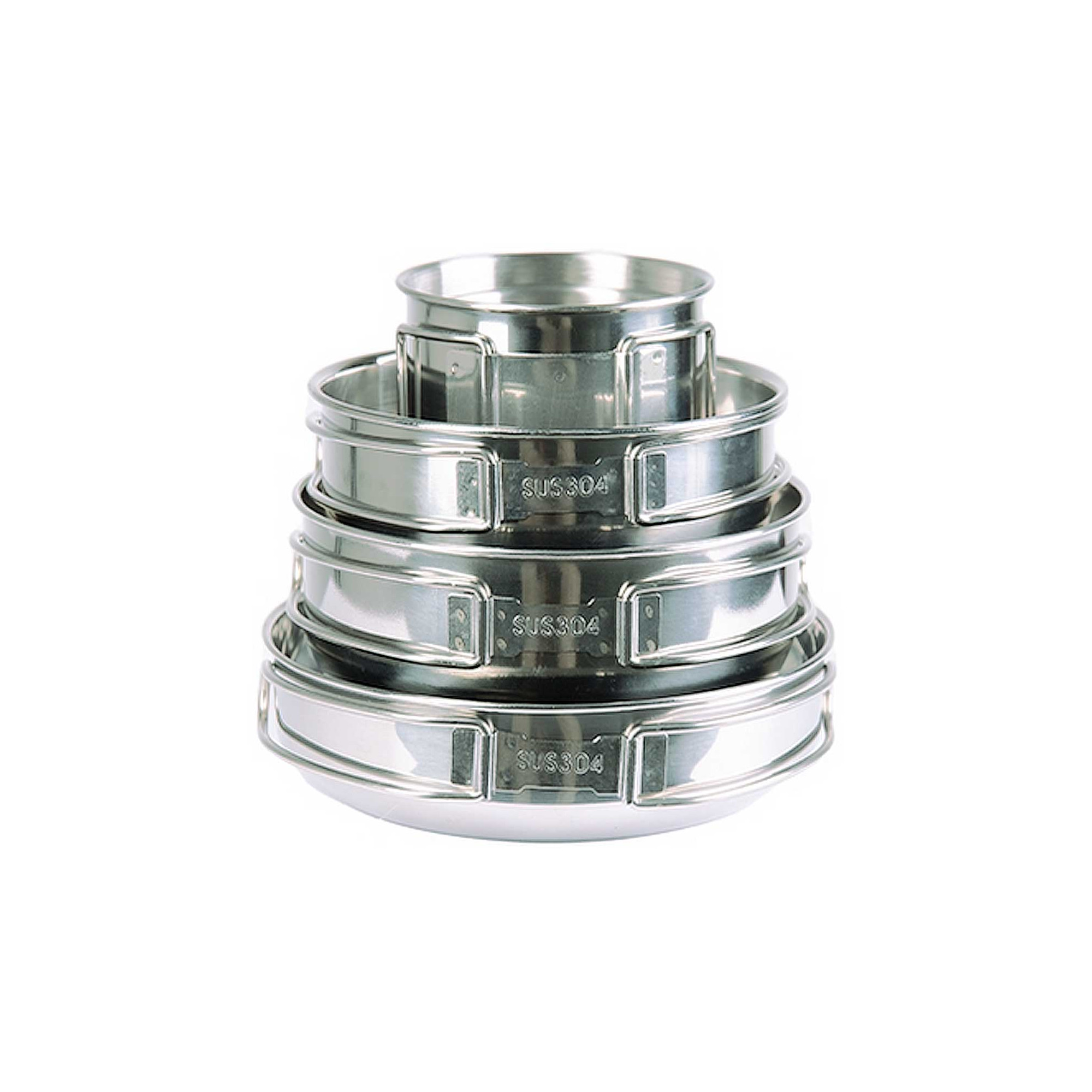 5-Piece Stainless Steel Camping Cookset 4046872421655