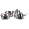 Contenedor de vivac de acero inoxidable de 5 piezas
