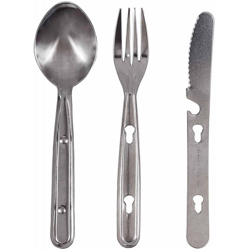 Stainless Steel Camping Cutlery Set 5034358090012
