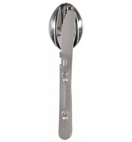Conjunto de talheres de campismo inox