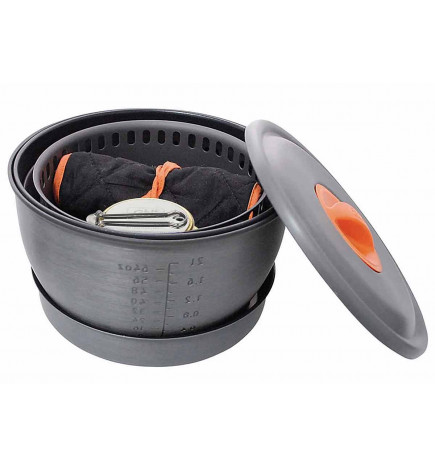 Set cuisson Alu avec réchaud Esbit 4260149870797 emballé