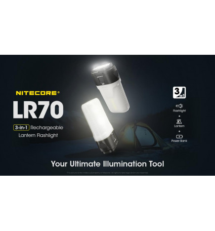 Lanterna da bivacco NiteCore LR70 3000 lumen
