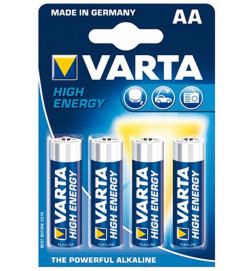 4er-Pack Varta 1,5 V LR06 AA Alkaline Batterien