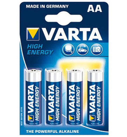 Pack 4 piles Alkaline AA 1,5V LR06 Varta
