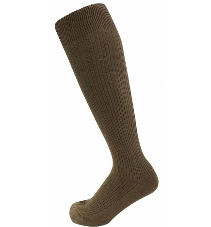 Overseas Knee-High Socks, Khaki 3700207828656
