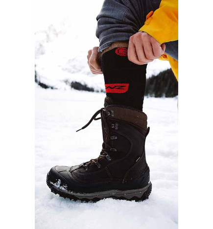 Chaussettes chauffantes 5.0 + Batterie ambiance