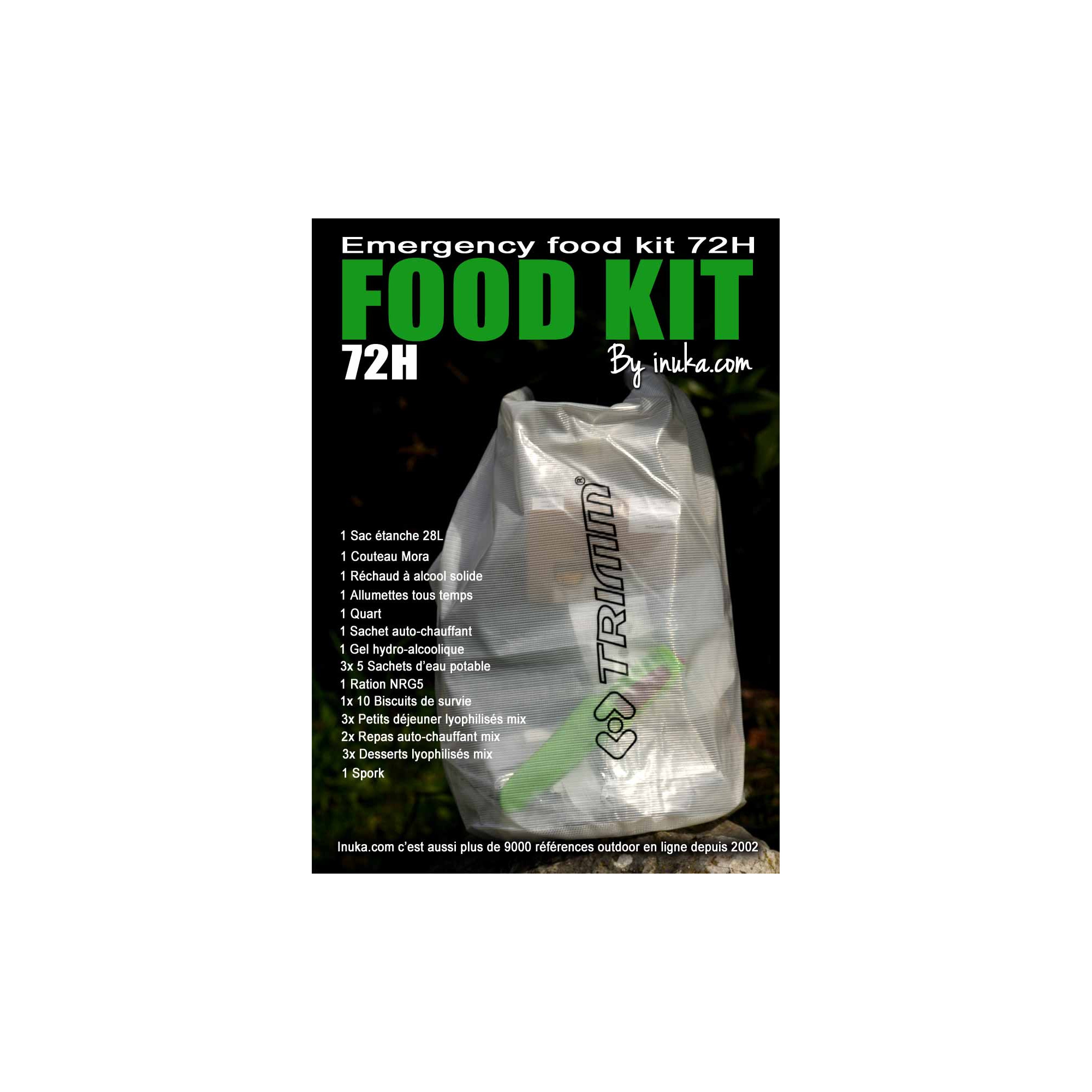 Kit Alimentaire d'urgence 72H