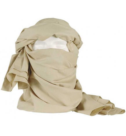 Chèche Touareg 100% Coton coyote