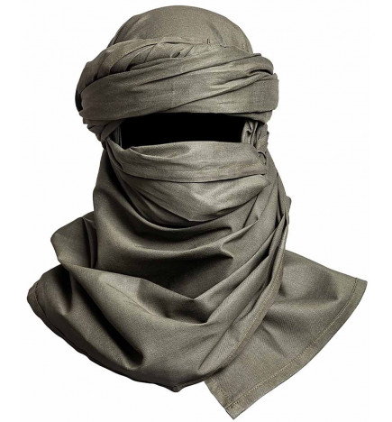 Chèche Touareg 100% Coton vert olive