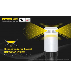 NiteCore NWE30 緊急用電子ビーコンホイッスル 6952506406128