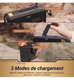 USB-Dynamo-Solarradio für Notfälle