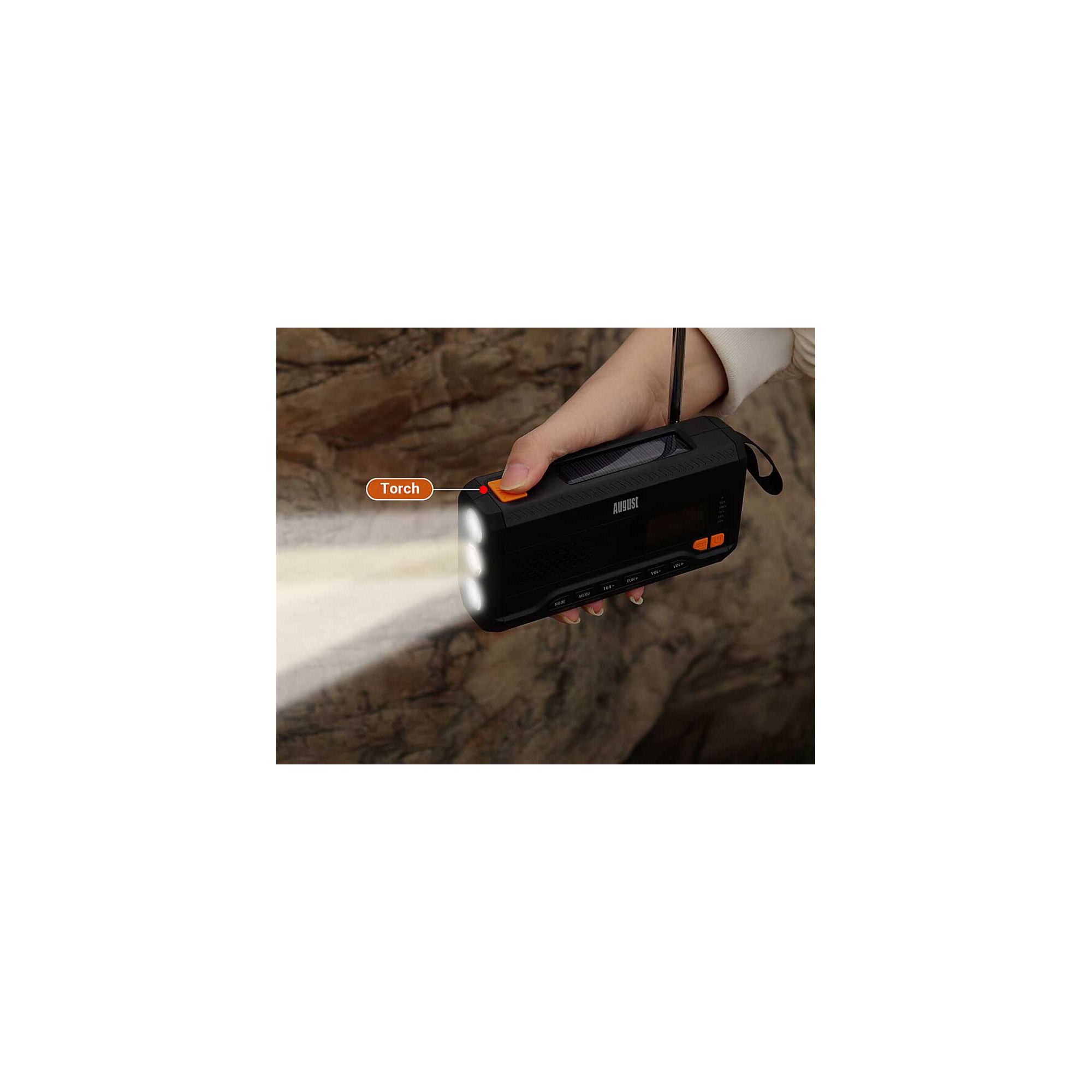 Mb290 Radio de survie Solaire Dynamo DAB - Équipement de survie - Inuka.com