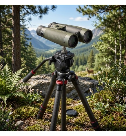 Jumelles Bushnell R7 15x 56 sur trépieds
