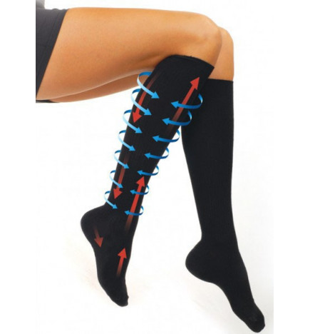 Travel Blue - Chaussettes de contention - Equipement de voyage - inuka