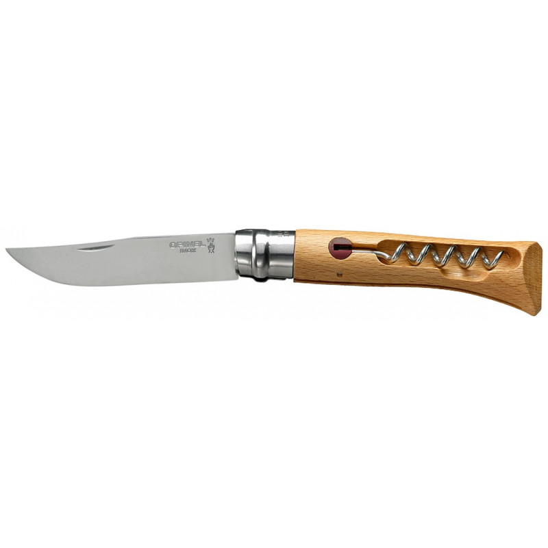 2-piece OPINEL knife with n°10 stainless steel blade and corkscrew