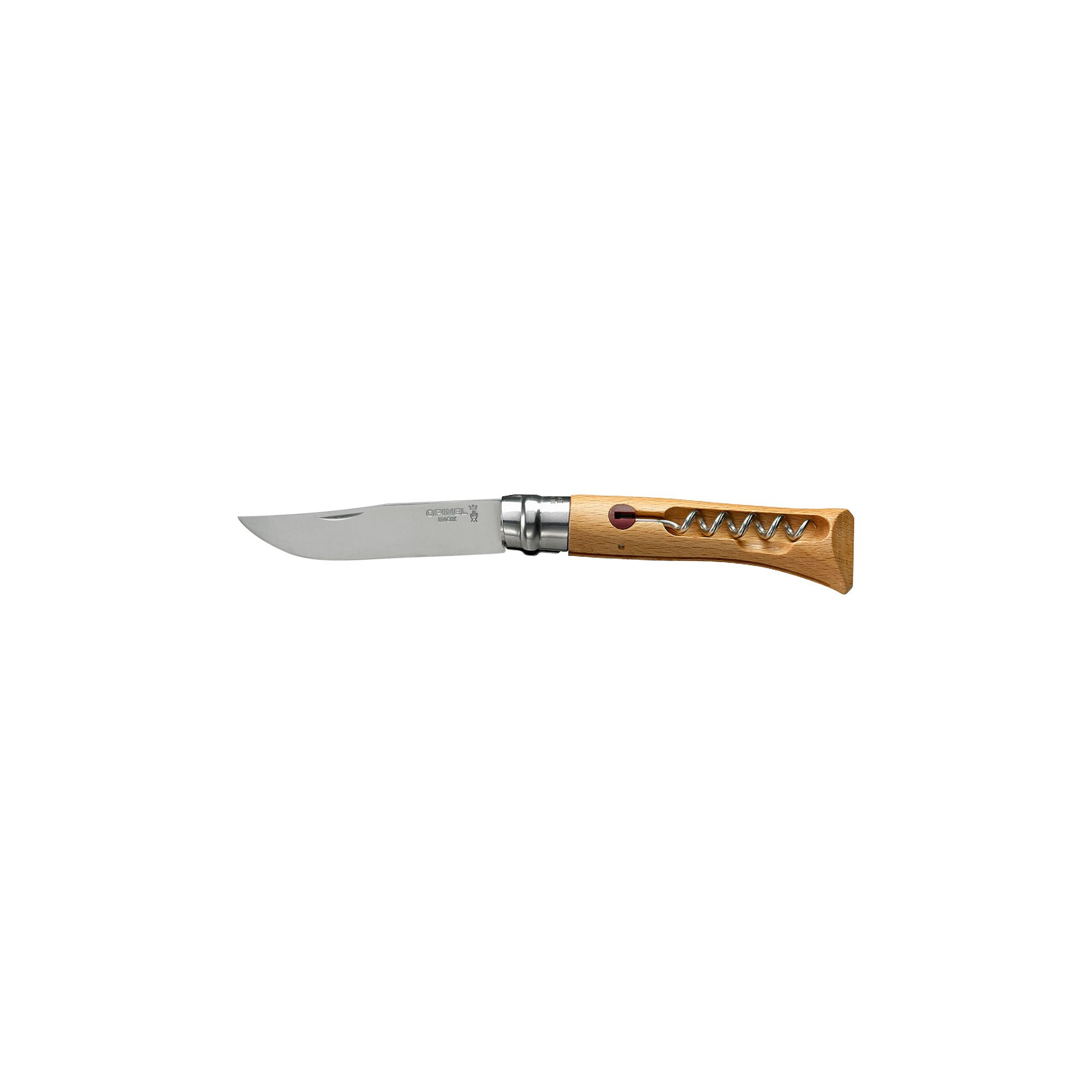 2-teiliges OPINEL-Messer mit Edelstahlklinge Nr. 10 und Korkenzieher