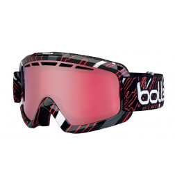 Masque de ski Nova II Shiny Black & Red