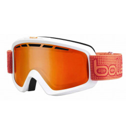 Masque de ski Nova II Matte White & Orange