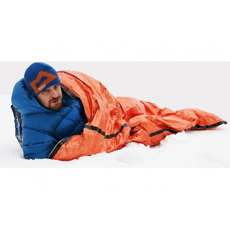 Kecheer Sac de couchage 2PCS Sac de couchage durgence orange réutilisable Couverture de survie Tente de camping Équipement durgence extérieur étanche thermique pour grimpeurs,alpinistes et marcheurs