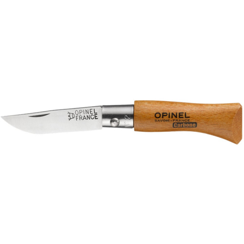 まで　オピネル　N°2　から　N°5　カーボンブレードと固定フェラルを備えた伝統的なナイフ:　オピネル　Inuka