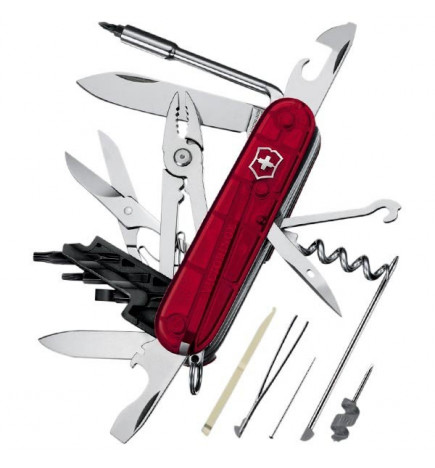 スイス アーミー ナイフ サイバー ツール 34 VICTORINOX レッド