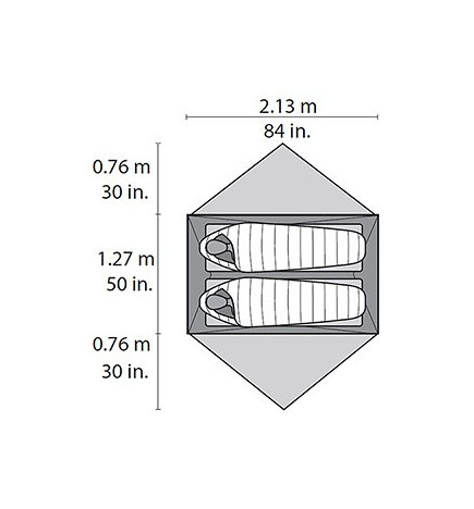 Tente de randonnée Elixir 2 MSR