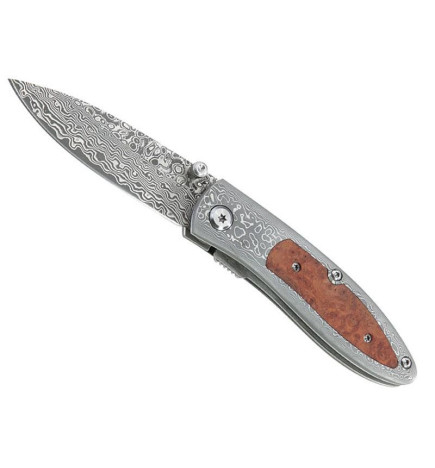 Couteau Herbertz Bois de Racine 9 cm Damas Inox