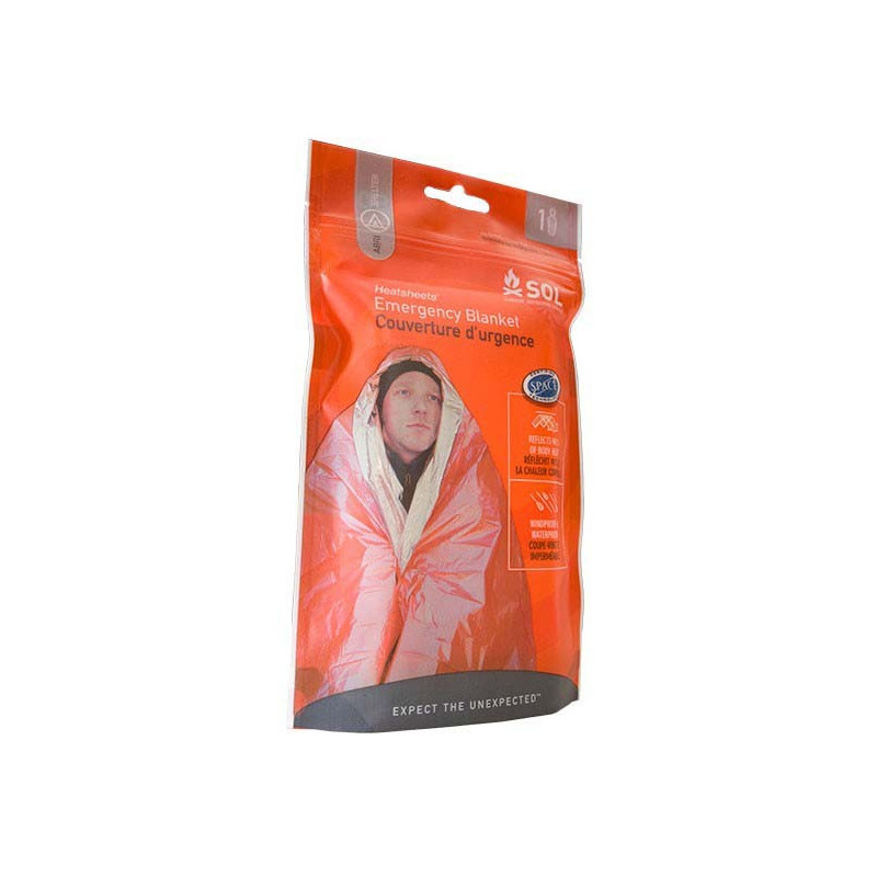 QH-Shop Couverture De Survie Multifonction - 160x210 Cm - PET Argenté - Imperméable Coupe-Vent - 5 Pièces - Pour Camping Randonnée