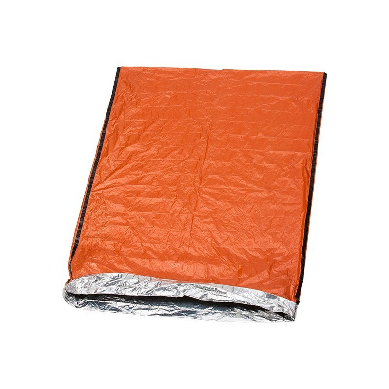 Lot De 2 Sacs De Couchage De Survie En Aluminium - 120x210cm - Avec Sifflet Et Mousqueton - Pour Camping, Randonnée, Urgence