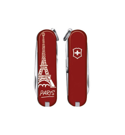 Couteau Victorinox Classic Rouge Tour Eiffel