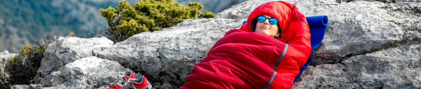 Hiking sleeping bag - Extreme cold duvets - Bivouac mattress