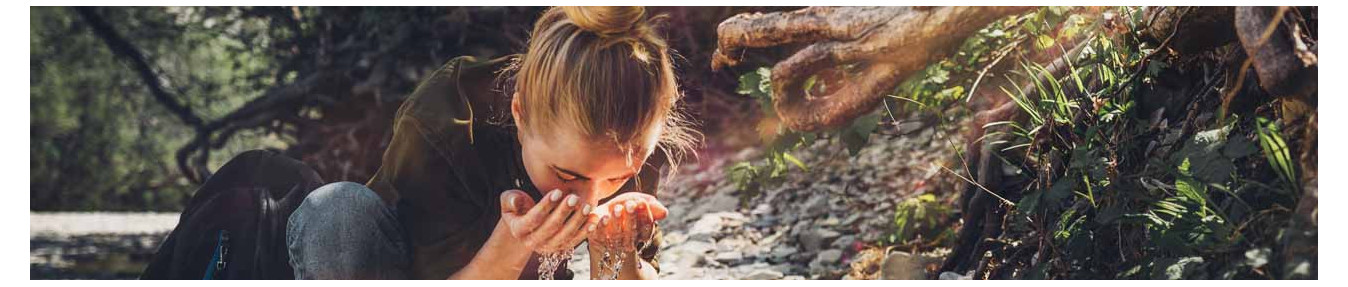 Trattamento dell'acqua in viaggio o in spedizione