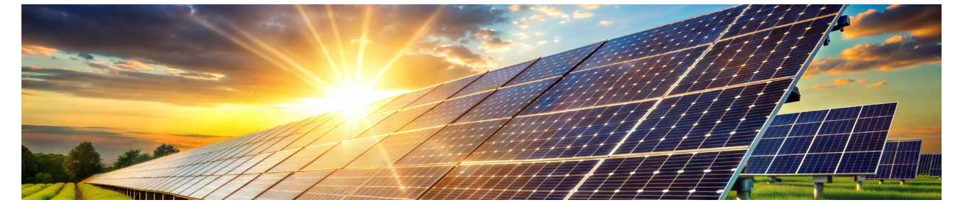 Solarenergie im Freien - Sonnenkollektoren und Batterien