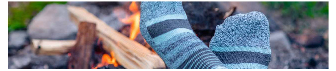 Warm outdoor winter and winter sports socks