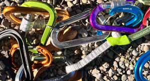 Carabiners and quickdraws